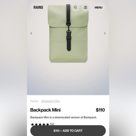 New RAINS Backpack Mini - Picture 4 of 6